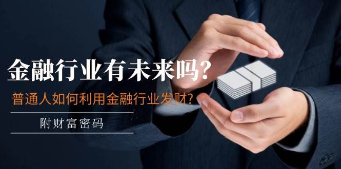 （11499期）某付费文章：金融行业有未来吗？普通人如何利用金融行业发财?(附财富密码)-三石资源库