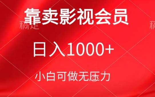 靠卖影视会员，日入1000+，落地保姆级教程，新手可学【揭秘】-三石淘金网