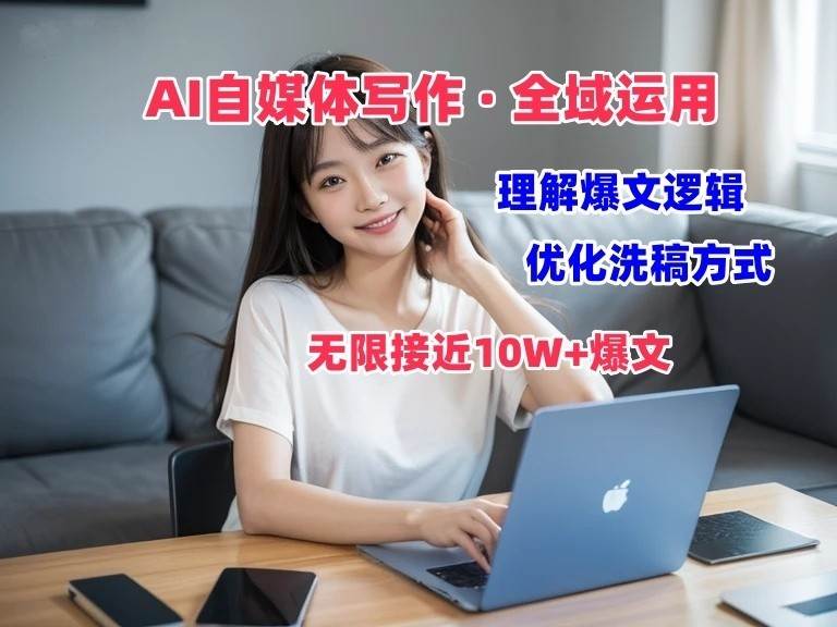 AI自媒体写作 → 价值变现，剖析爆文逻辑，无限接近10W+爆文体验课-三石淘金网