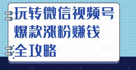 玩转微信视频号爆款涨粉赚钱全攻略，让你快速抓住流量风口，收获红利财富-三石淘金网