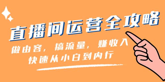 （8242期）直播间-运营全攻略：做由容，搞流量，赚收入一快速从小白到内行（46节课）-三石淘金网