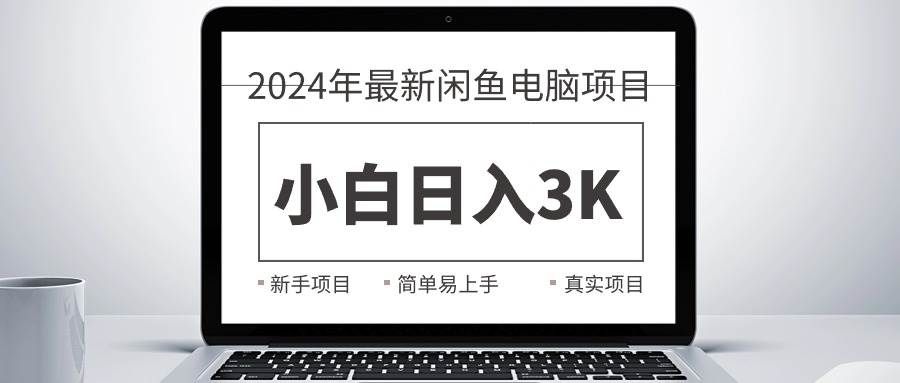 （10845期）2024最新闲鱼卖电脑项目，新手小白日入3K+，最真实的项目教学-三石资源库