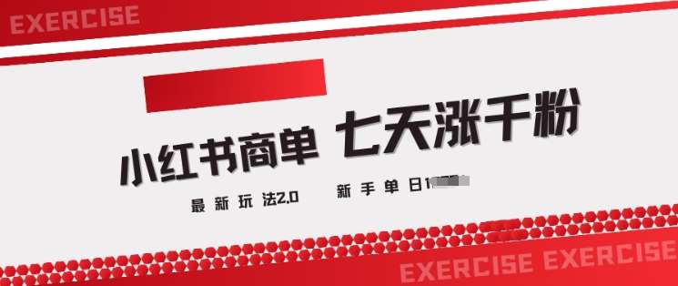 小红书商单2.0最新玩法，3天涨千粉单日变现多张-三石资源库