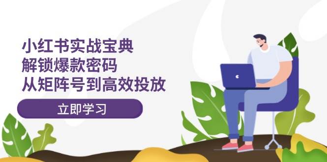 小红书实战宝典：解锁爆款密码，从矩阵号到高效投放-三石淘金网
