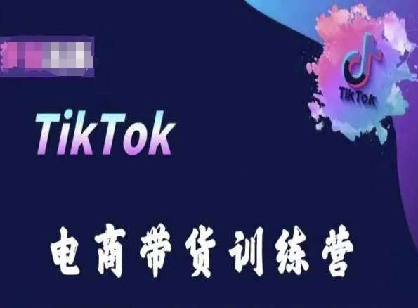 TikTok电商带货训练营，跟随时代潮流，跨境掘金-三石资源库