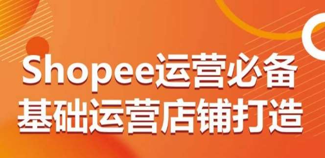 Shopee运营必备基础运营店铺打造，多层次的教你从0-1运营店铺-三石资源库