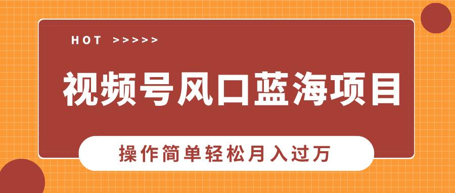 （13945期）视频号风口蓝海项目，中老年人的流量密码，操作简单轻松月入过万-三石资源库