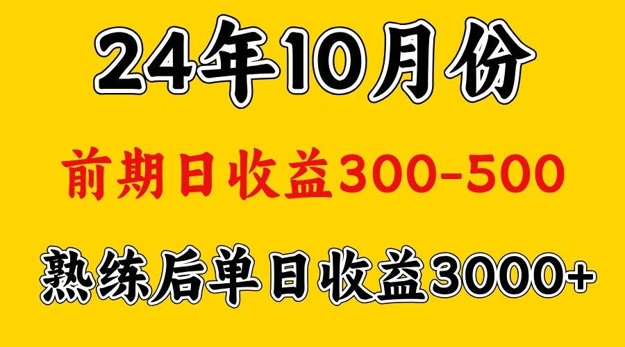 高手是怎么赚钱的.前期日收益500+熟练后日收益3000左右-三石资源库