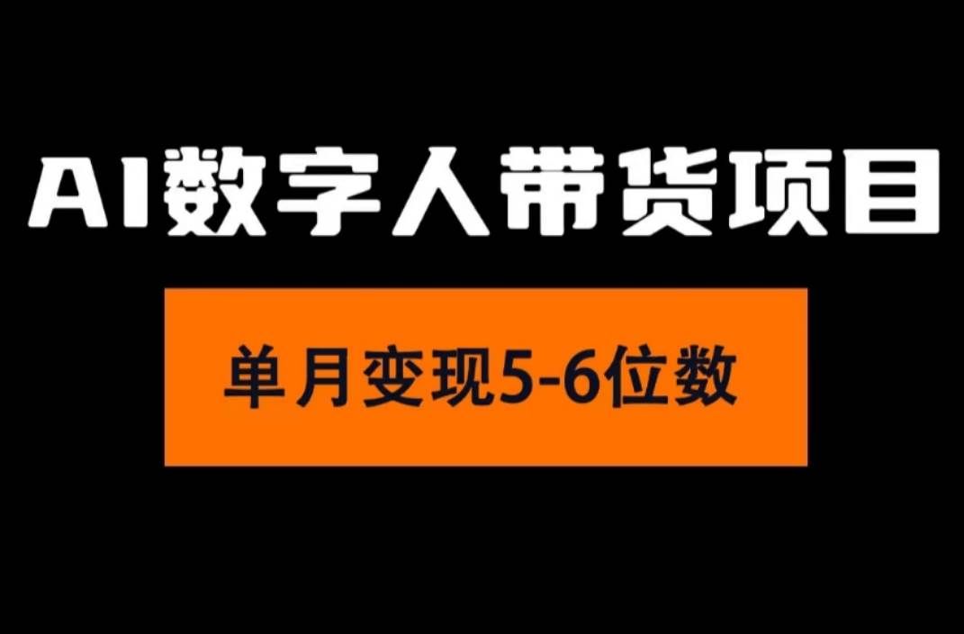 （11751期）2024年Ai数字人带货，小白就可以轻松上手，真正实现月入过万的项目-三石资源库