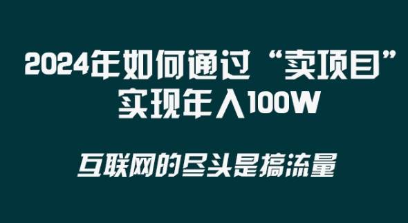 2024年 做项目不如‘卖项目’更快更直接！年入100万-三石资源库
