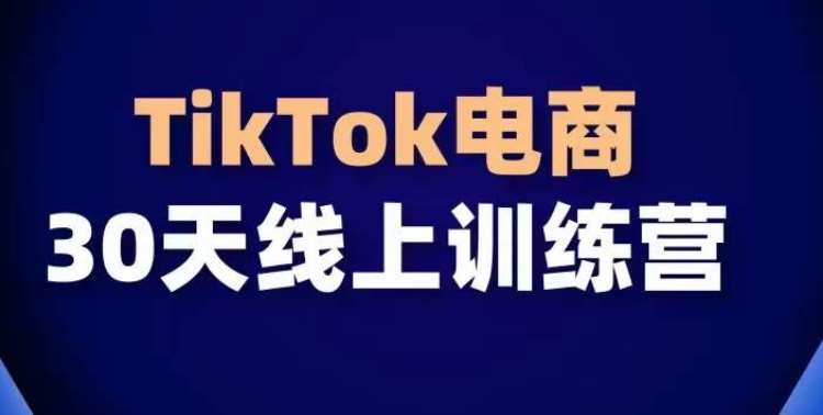 TikTok电商带货30天线上课，不可错过的全球流量洼地！-三石资源库