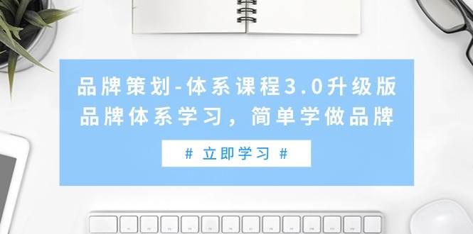 （9284期）品牌策划-体系课程3.0升级版，品牌体系学习，简单学做品牌（高清无水印）-三石资源库