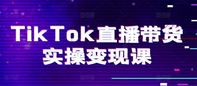 TikTok直播带货实操变现课：系统起号、科学复盘、变现链路、直播配置、小店操作流程、团队搭建等。-三石淘金网