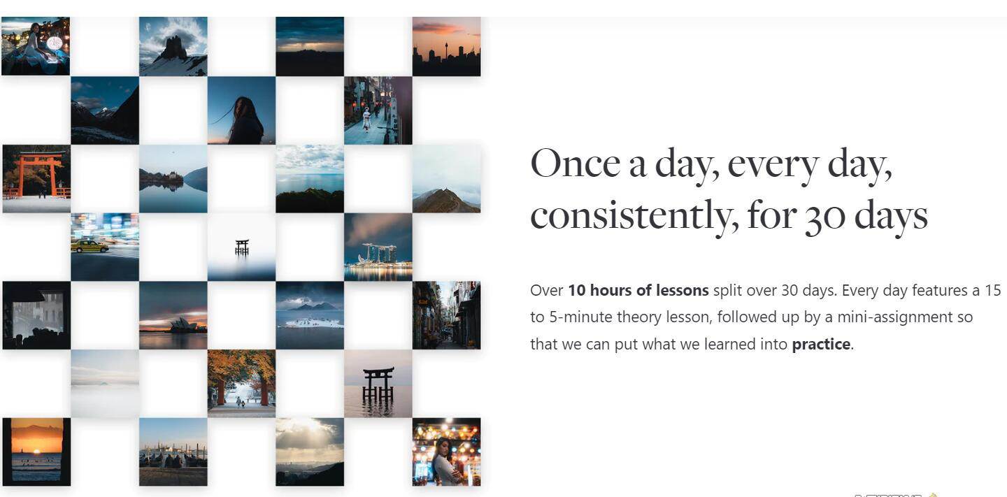 网红摄影师Pat Kay – 30天摄影基础知识加速器教程-30节课-中英字幕-三石资源库