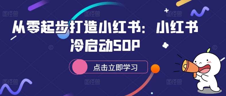 从零起步打造小红书：小红书冷启动SOP-三石资源库
