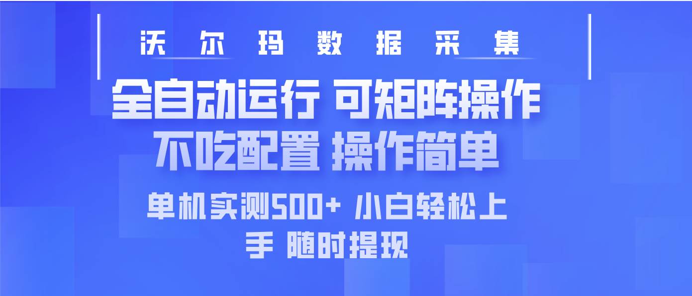 （14560期）最新沃尔玛平台采集 全自动运行 可矩阵单机实测500+ 操作简单-三石资源库