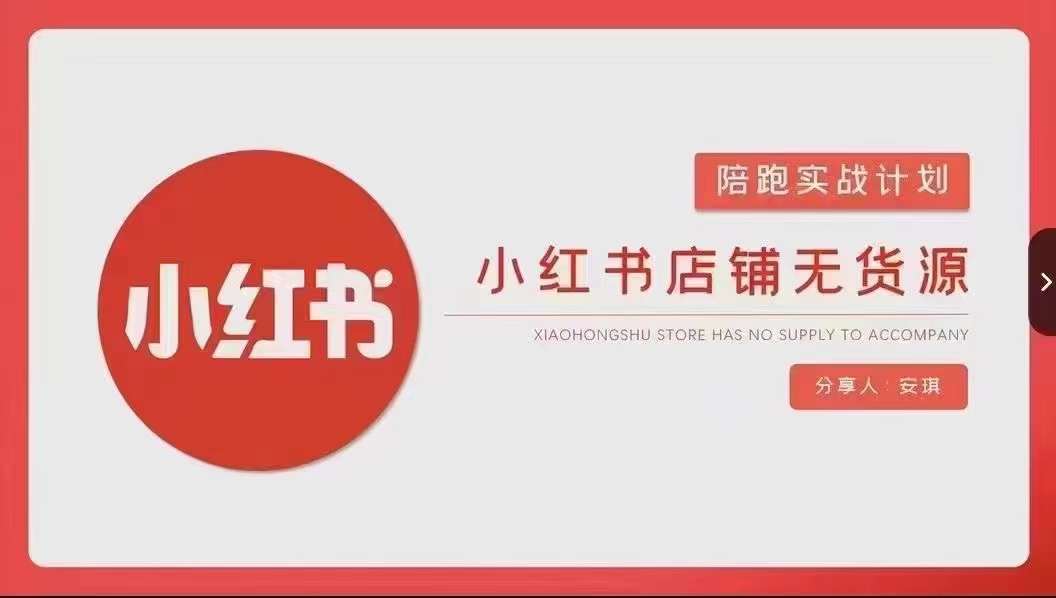 安琪-小红书店铺无货源实战，开店到售后全流程操作-三石资源库