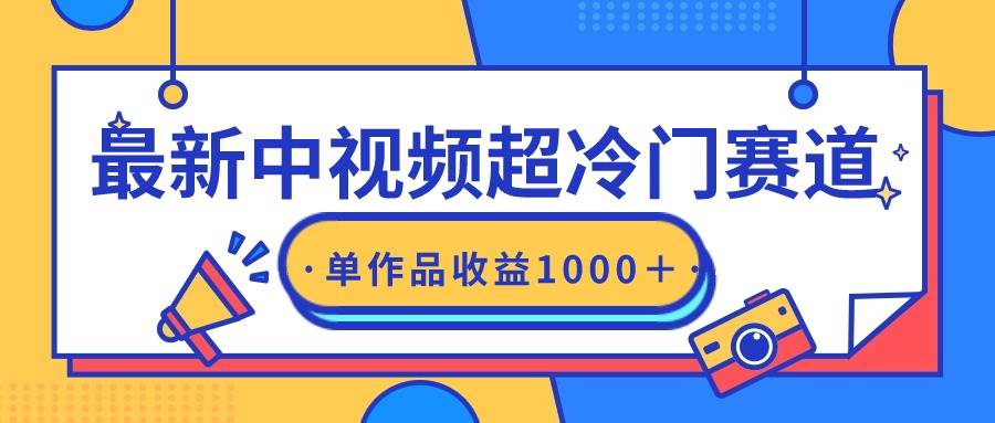 （9275期）最新中视频超冷门赛道，轻松过原创，单条视频收益1000＋-三石资源库