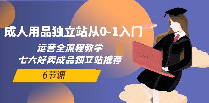 （10082期）成人用品独立站从0-1入门，运营全流程教学，七大好卖成品独立站推荐-6节课-三石资源库