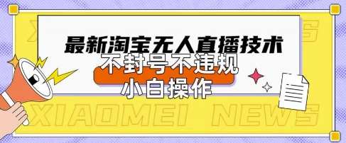 2025年淘宝无人直播带货10.0.全新技术，不违规，不封号，纯小白操作，日入数张【揭秘】-三石资源库