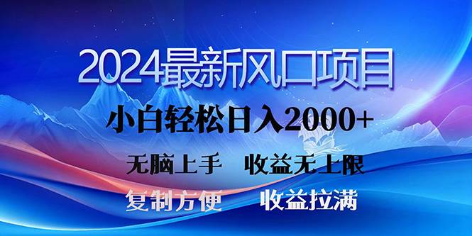 （10078期）2024最新风口！三分钟一条原创作品，日入2000+，小白无脑上手，收益无上限-三石资源库