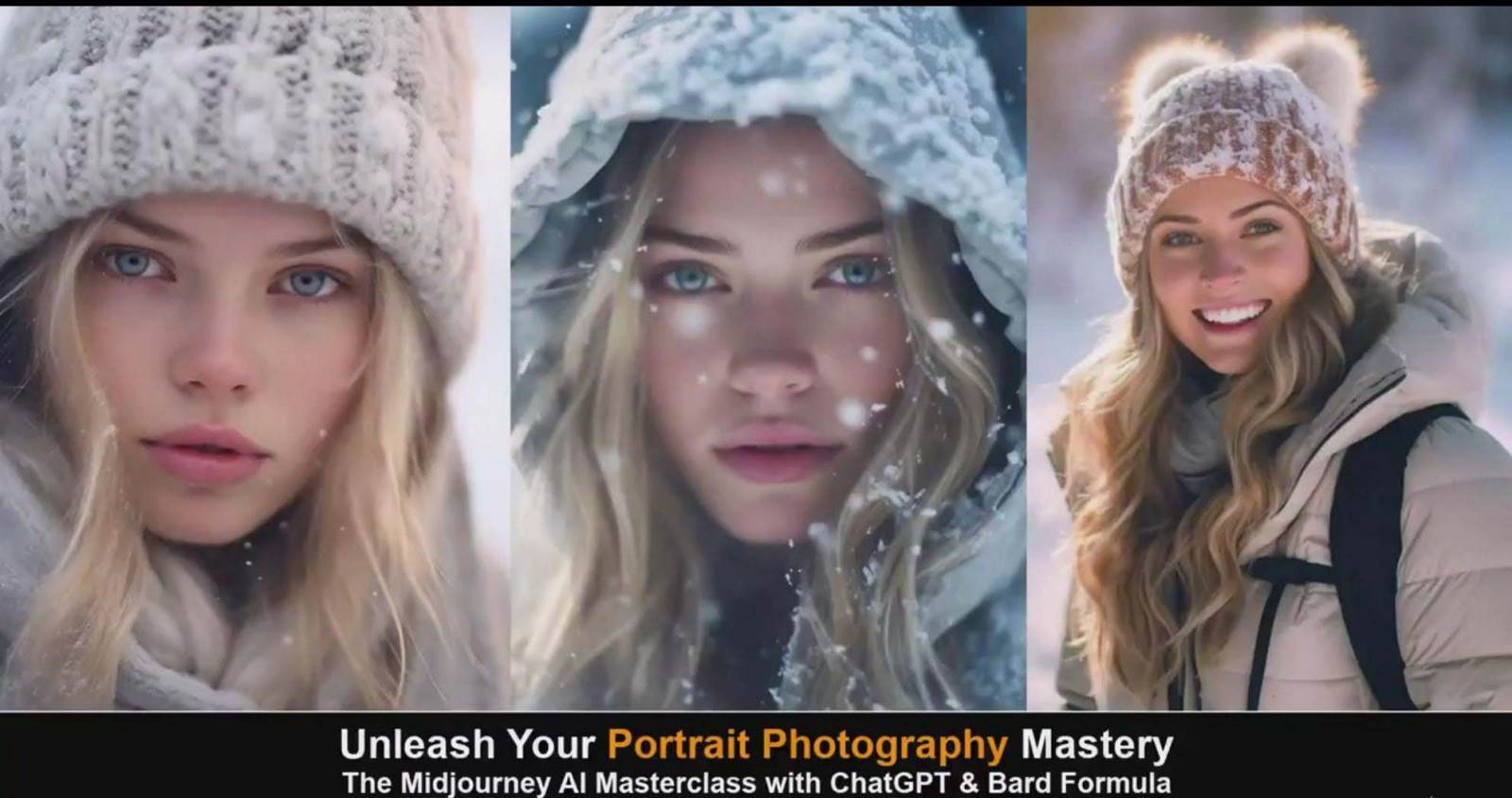 图片[5]-Midjourney v5 ChatGPT 和 Bard AI人工智能人像摄影大师班-15节-中英字幕-三石资源库