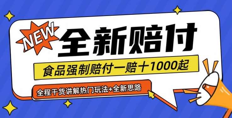 全新赔付思路糖果食品退一赔十一单1000起全程干货【仅揭秘】-三石资源库