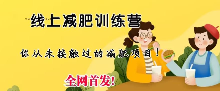 线上减肥训练营，足不出户，仅靠拉几个社群，发几条朋友圈，就可以月实现入五位【揭秘】-三石淘金网