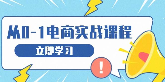（13594期）从零做电商实战课程，教你如何获取访客、选品布局，搭建基础运营团队-三石资源库