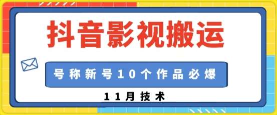 抖音影视搬运，1:1搬运，新号10个作品必爆-三石资源库