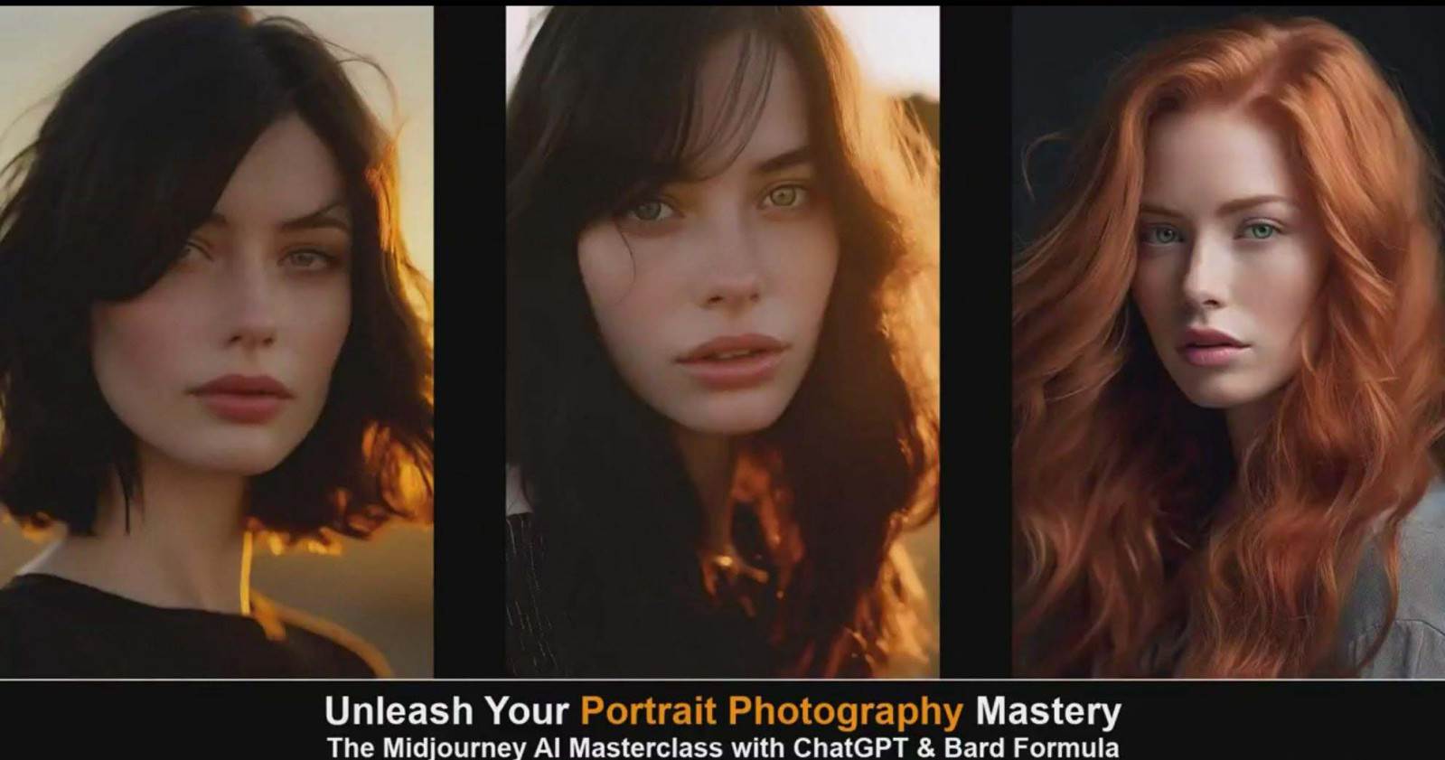 图片[4]-Midjourney v5 ChatGPT 和 Bard AI人工智能人像摄影大师班-15节-中英字幕-三石资源库