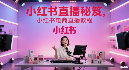 小红书直播秘笈，小红书电商直播教程-三石资源库