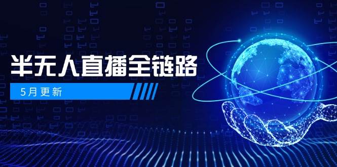 半无人直播全链路：AI数字人+千川截流实战，女装选品与防违规处理稳定玩法（5月更新）-三石资源库