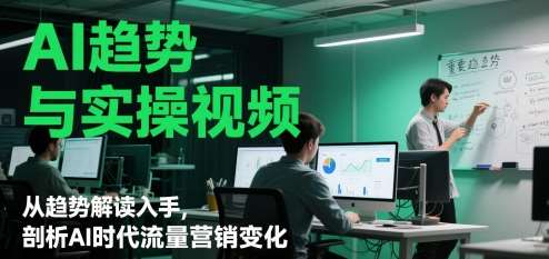 AI趋势与实操视频，从趋势解读入手，剖析AI时代流量营销变化-三石资源库
