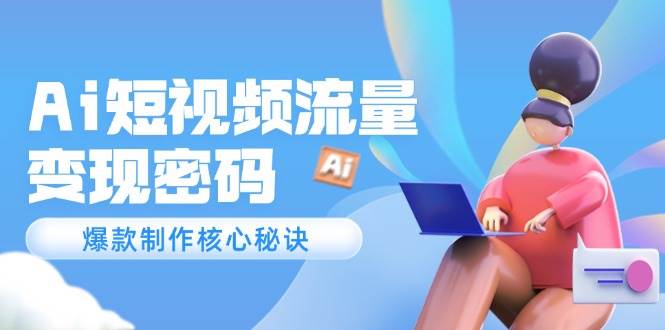 Ai短视频流量密码，爆款制作核心秘诀，120万案例深度解析-三石资源库