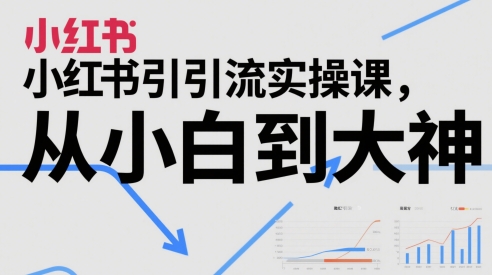 小红书引流实操课，从小白到大神-三石资源库