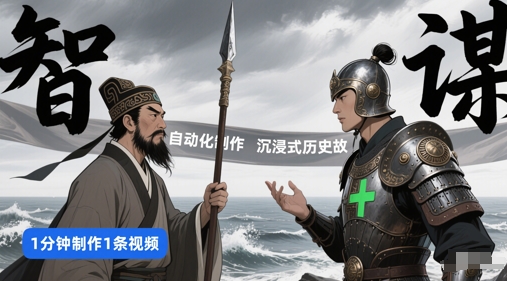 扣子工作流一键生成沉浸式历史故事，一天工作量，3分钟搞定-三石资源库