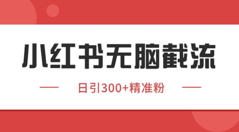 小红书截流同行客源，独家野路子获客玩法 日引200+暴力获客【揭秘】-三石资源库