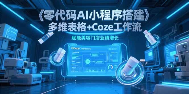 （15239期）零代码AI小程序搭建，多维表格+Coze工作流，赋能美容门店业绩增长-三石资源库