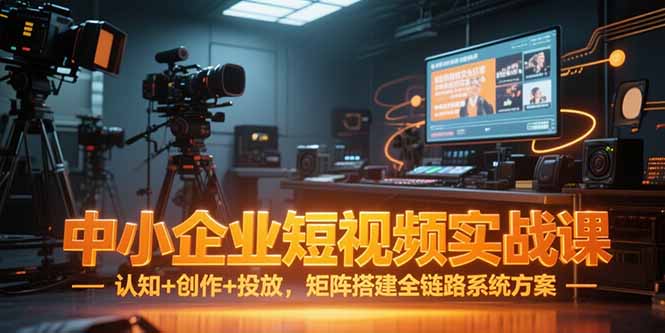 （15249期）中小企业短视频实战课，认知+创作+投放，矩阵搭建全链路系统方案-三石资源库