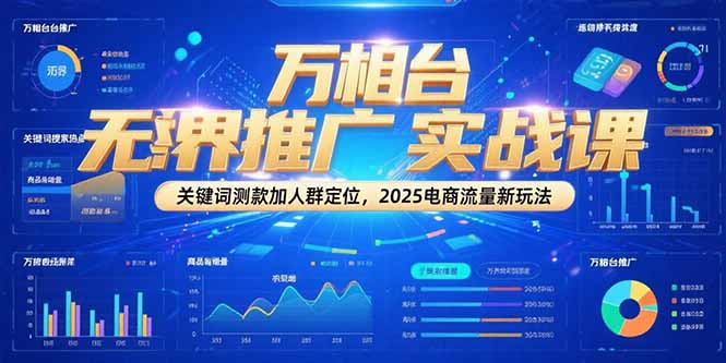 （15192期）万相台无界推广实战课，关键词测款加人群定位，2025电商流量新玩法-三石资源库