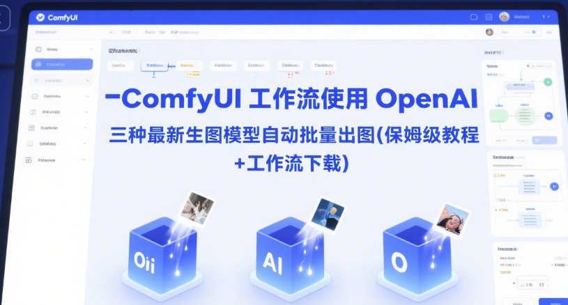 ComfyUI 工作流使用 OpenAI 三种最新生图模型自动批量出图(保姆级教程+工作流下载)-三石资源库