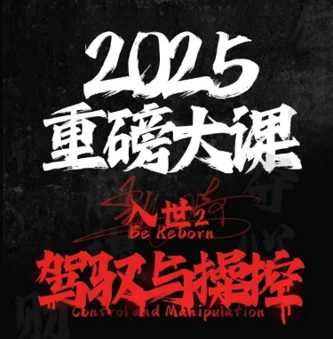 2025重磅大课，入世2，驾驭与控制-三石资源库