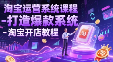 淘宝运营系统课程-打造爆款系统-淘宝开店教程-三石资源库