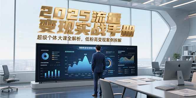 2025流量变现实战手册，超级个体大课全解析，低粉高变现案例拆解-三石资源库