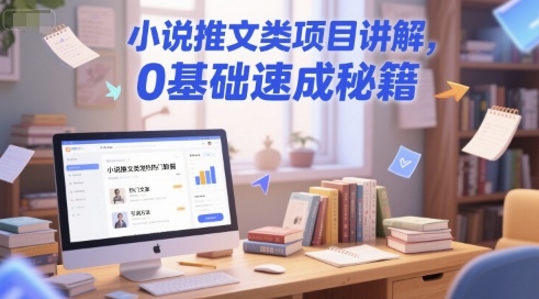 小说推文类项目讲解，0 基础速成秘籍-三石资源库