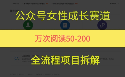 公众号女性赛道，最近爆火系列，条条作品阅读量10w+-三石资源库