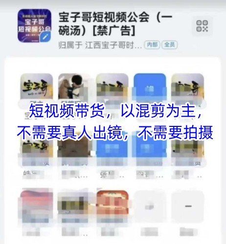 宝子哥头部团队短视频带货,以混剪为主,不需要真人出镜,不需要拍摄【更新】-三石资源库