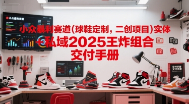 小众暴利赛道(球鞋定制，二创项目)实体+私域2025王炸组合  交付手册-三石资源库