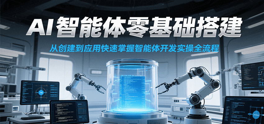 AI智能体零基础搭建实操课，从创建到应用快速掌握智能体开发全流程！-三石资源库
